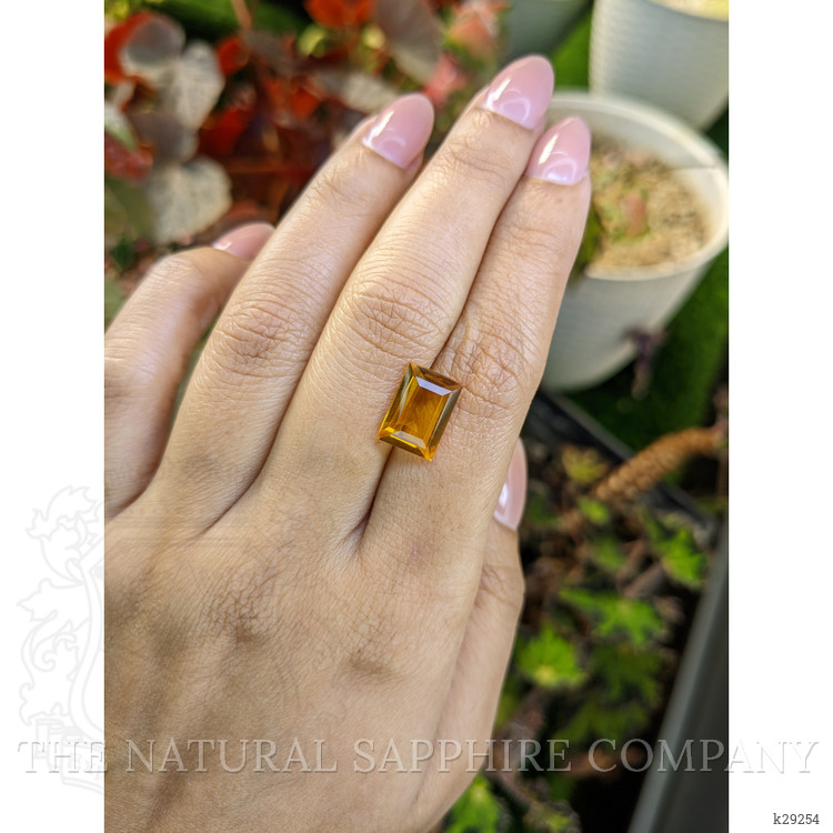 4.13 Ct. Orangish Yellow Citrine from Brazil