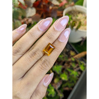 4.13 Ct. Orangish Yellow Citrine from Brazil Life Style