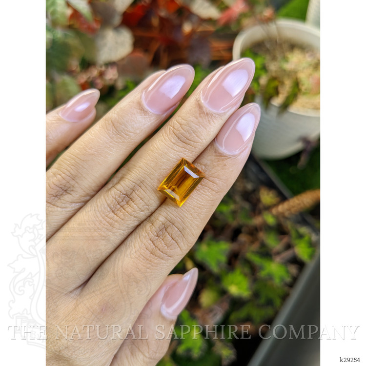 4.13 Ct. Orangish Yellow Citrine from Brazil