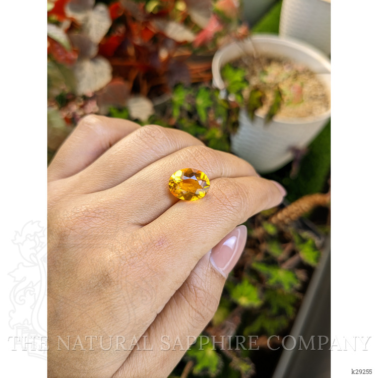4.71 Ct. Orangish Yellow Citrine from Brazil