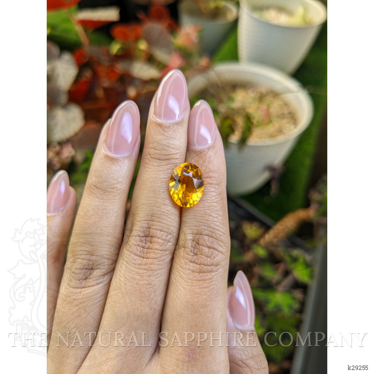 4.71 Ct. Orangish Yellow Citrine from Brazil