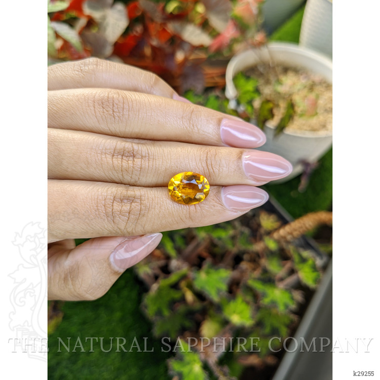 4.71 Ct. Orangish Yellow Citrine from Brazil