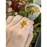 5.97 Ct. Orangish Yellow Citrine from Brazil Life Style