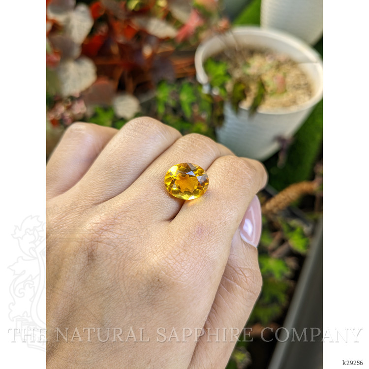 5.97 Ct. Orangish Yellow Citrine from Brazil