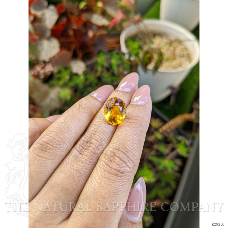 5.97 Ct. Orangish Yellow Citrine from Brazil