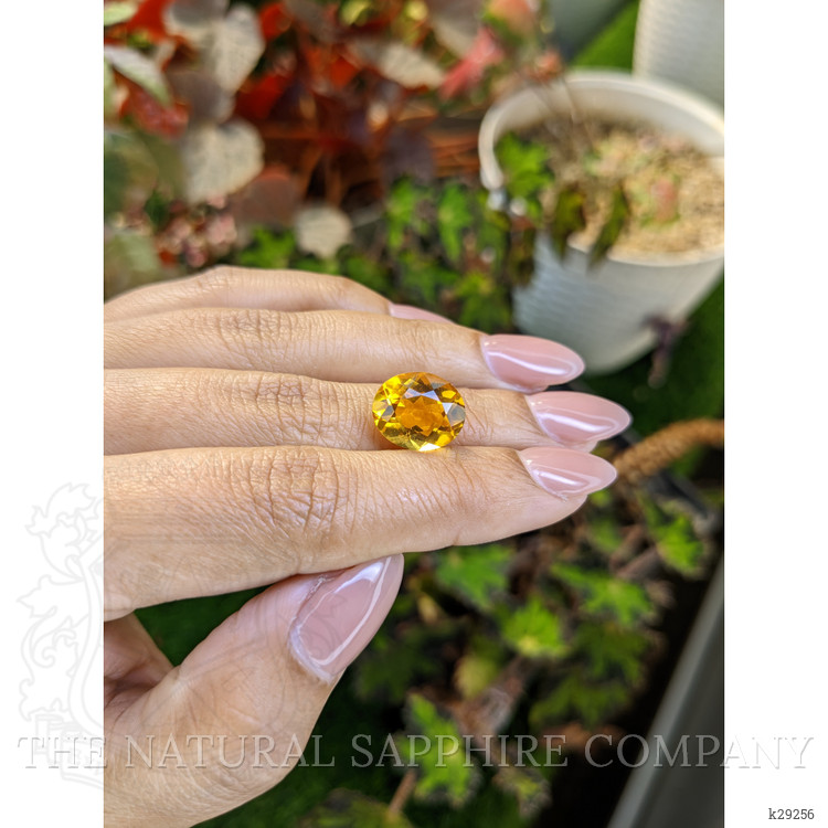 5.97 Ct. Orangish Yellow Citrine from Brazil