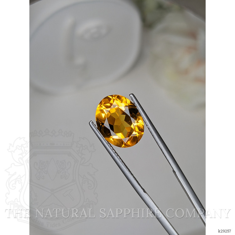 4.54 Ct. Orangish Yellow Citrine from Brazil