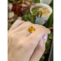 4.54 Ct. Orangish Yellow Citrine from Brazil Life Style