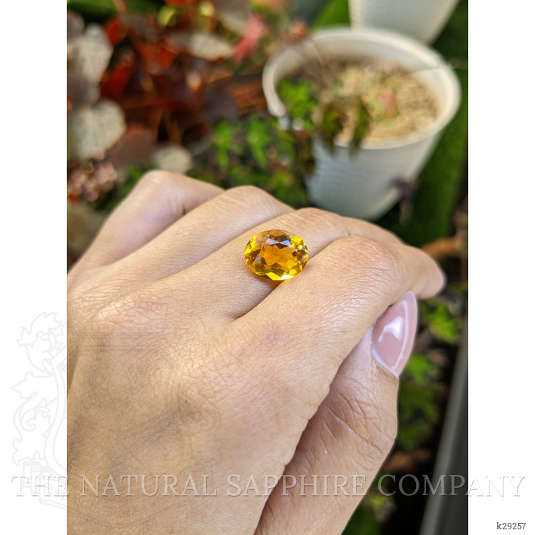 4.54 Ct. Orangish Yellow Citrine from Brazil