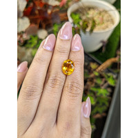 4.54 Ct. Orangish Yellow Citrine from Brazil Life Style