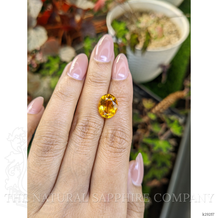 4.54 Ct. Orangish Yellow Citrine from Brazil