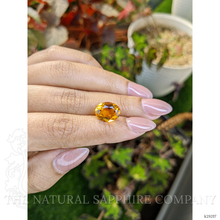 4.54 Ct. Orangish Yellow Citrine from Brazil