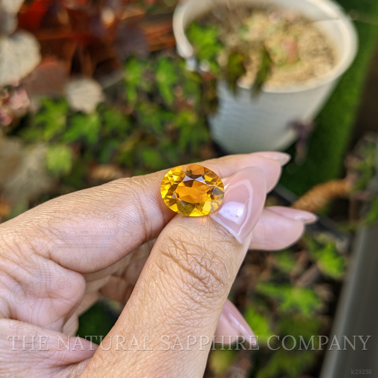 5.69 Ct. Yellowish Orange Citrine from Brazil