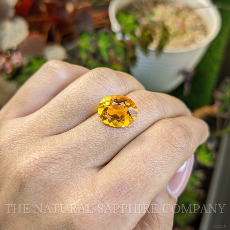 5.69 Ct. Yellowish Orange Citrine from Brazil