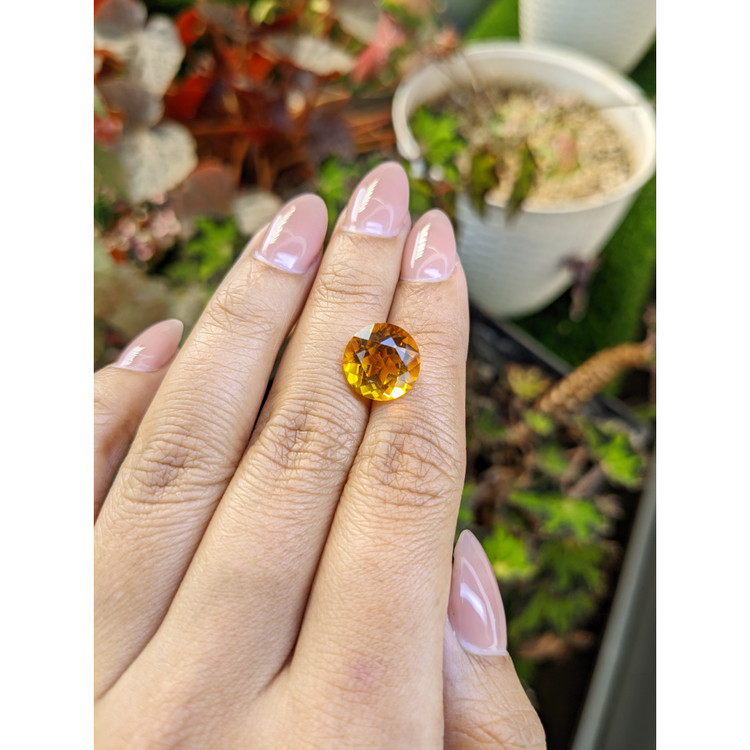 5.62 Ct. Yellowish Orange Citrine from Brazil