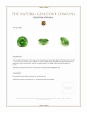 1.63 Ct. Demantoid Garnet from Russia Appraisal