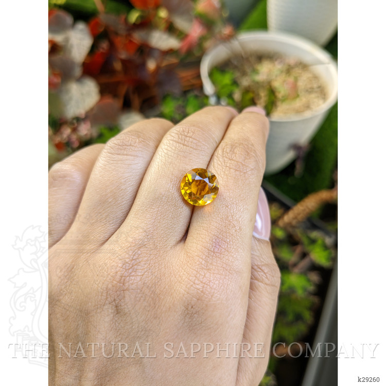 4.21 Ct. Orangish Yellow Citrine from Brazil