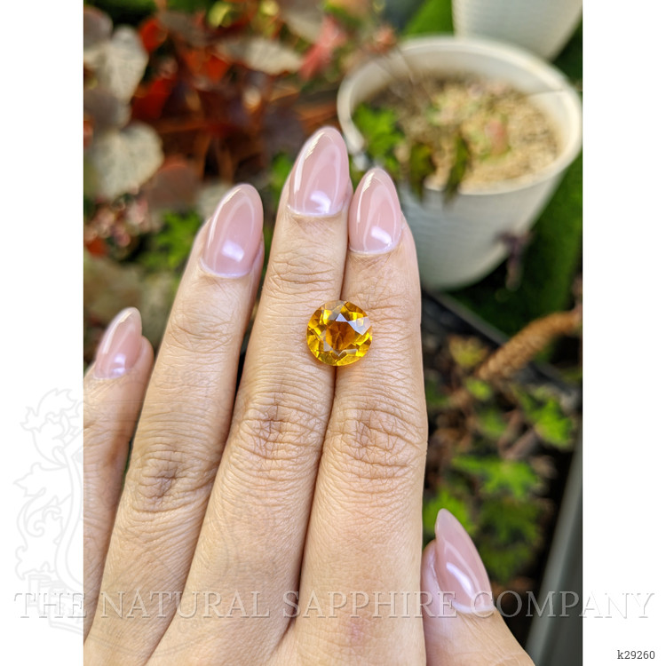 4.21 Ct. Orangish Yellow Citrine from Brazil