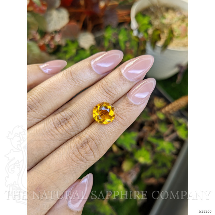 4.21 Ct. Orangish Yellow Citrine from Brazil