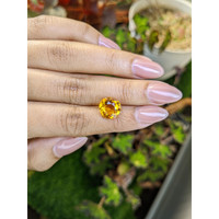 4.21 Ct. Orangish Yellow Citrine from Brazil Life Style