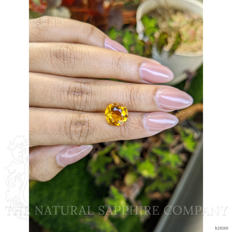 4.21 Ct. Orangish Yellow Citrine from Brazil