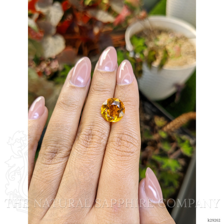 5.14 Ct. Orangish Yellow Citrine from Brazil
