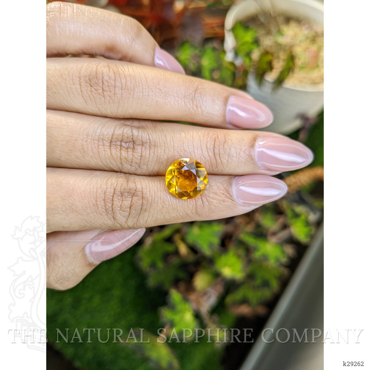 5.14 Ct. Orangish Yellow Citrine from Brazil
