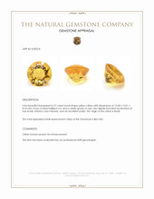 6.27 Ct. Yellow Citrine from Brazil Appraisal