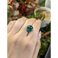 6.76 Ct. Bluish Green Prasiolite from Brazil Life Style