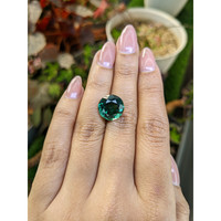 7.08 Ct. Bluish Green Prasiolite from Brazil Life Style