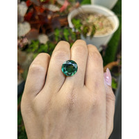 7.34 Ct. Bluish Green Prasiolite from Brazil Life Style