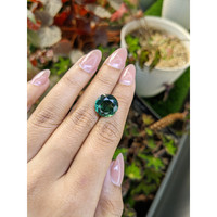 7.34 Ct. Bluish Green Prasiolite from Brazil Life Style