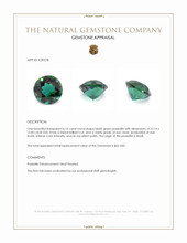 6.16 Ct. Bluish Green Prasiolite from Brazil Appraisal