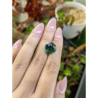 5.79 Ct. Bluish Green Prasiolite from Brazil Life Style