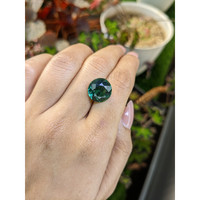 6.94 Ct. Bluish Green Prasiolite from Brazil Life Style
