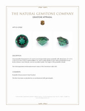 6.53 Ct. Bluish Green Prasiolite from Brazil Appraisal