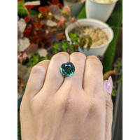 6.09 Ct. Bluish Green Prasiolite from Brazil Life Style