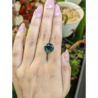 6.09 Ct. Bluish Green Prasiolite from Brazil Life Style