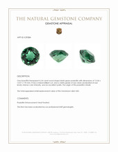6.24 Ct. Bluish Green Prasiolite from Brazil Appraisal