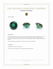 6.25 Ct. Bluish Green Prasiolite from Brazil Appraisal