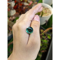 6.25 Ct. Bluish Green Prasiolite from Brazil Life Style