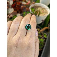 5.89 Ct. Bluish Green Prasiolite from Brazil Life Style
