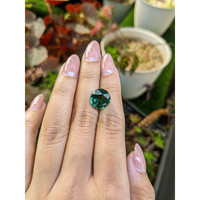 5.75 Ct. Bluish Green Prasiolite from Brazil Life Style