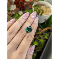 5.75 Ct. Bluish Green Prasiolite from Brazil Life Style