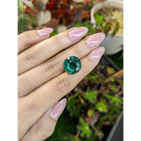 10.07 Ct. Bluish Green Prasiolite from Brazil Life Style