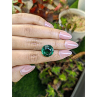 10.07 Ct. Bluish Green Prasiolite from Brazil Life Style