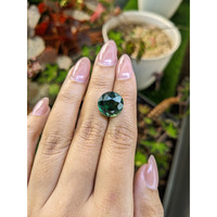 7.73 Ct. Bluish Green Prasiolite from Brazil Life Style