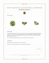 1.32 Ct. Demantoid Garnet from Russia Appraisal