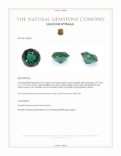 6.24 Ct. Bluish Green Prasiolite from Brazil Appraisal