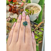 7.85 Ct. Bluish Green Prasiolite from Brazil Life Style